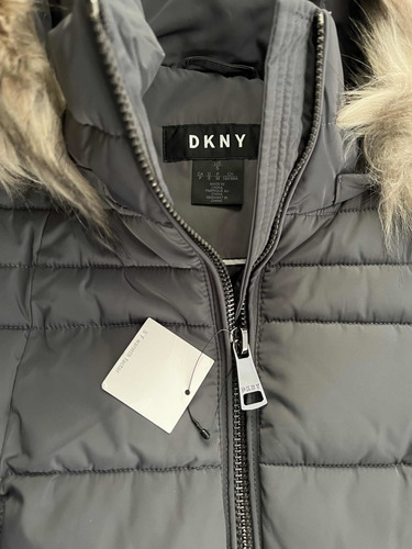 Chamarra Para Dama Dkny Talla Chica Gris Nueva Y Original
