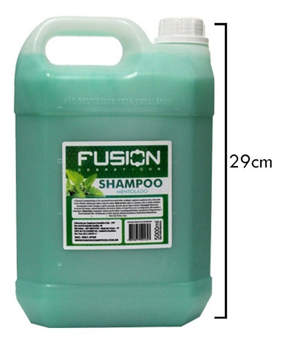 Kit 4 Shampoo Mentolado Refrescante Para Salão - 5 Litros