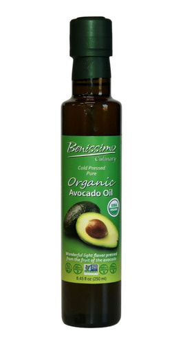 Benissimo Aceite De Aguacate Orgnico Prensado En Fro 100% Pu