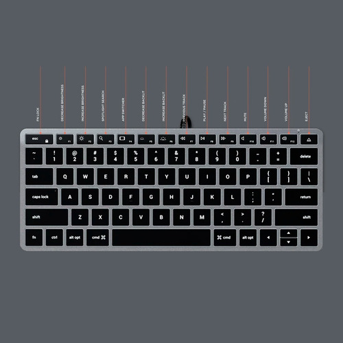 Imagen 4 de 10 de Teclado Usb C Aluminio Retroiluminado / Satechi Oficial