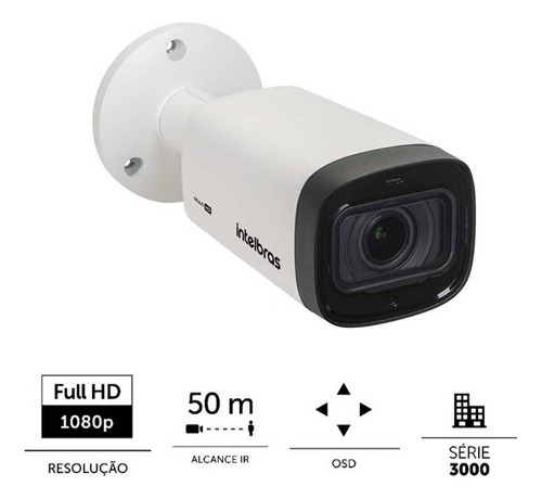 Câmera Intelbras Varifocal Vhd 3250 Vf G7 Visão Noturna Ip67
