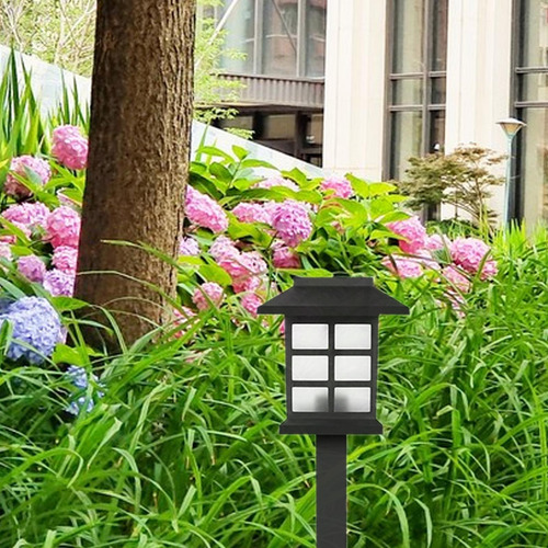 Iluminación Solar Para Senderos, Lámpara De Luces Cálidas