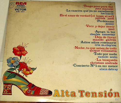 Alta Tensión Rca Victor Compilado Vinilo Excellent