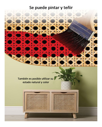 2 Pcs Rollo Cincha De Ratán De Caña Para Manualidad,mueble