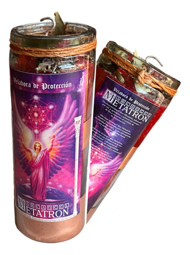 Veladora Metatron Arcangel Esoteria Protección Fortaleza 