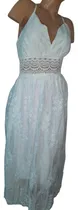 Comprar Vestido Largo Mujer Fiesta Blanco Elegante Novia Civil