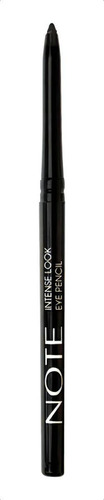 Delineador De Ojos Intense Look Retráctil Waterproof Note Color Negro