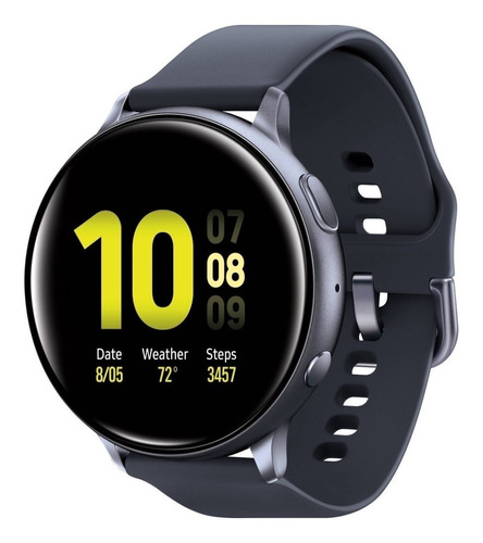 Imagen 1 de 3 de Samsung Galaxy Watch Active2 (Bluetooth) 1.2" caja 40mm de  aluminio  aqua black, malla  aqua black de  fluoroelastómero SM-R830