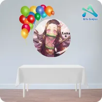 Comprar Fondo Banner Candy Bar Circular Nezuko  70x70cm