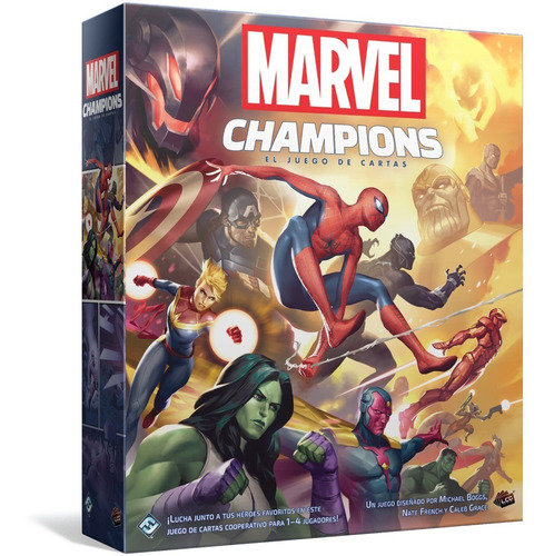 Imagen 1 de 6 de Marvel Champions: Juego De Cartas Para La Familia Y Amigos