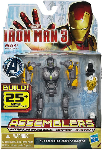 Iron Man 3 Figura Muñeco Intercambiable Original Hasbro