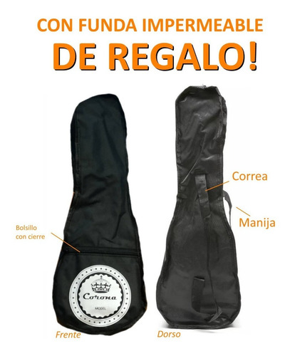 Ukelele Ukulele Colores Soprano Funda Curso Corona