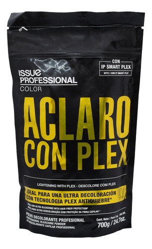 Issue Aclaro Con Plex Polvo Decolorante Antiquiebre 700gr 3c