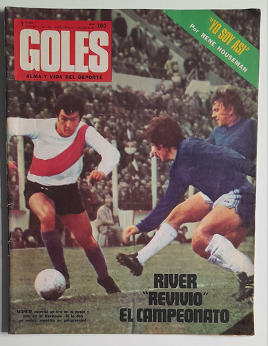 Revista Goles N° 1284 River Huracan Lamina Los Pumas 1973