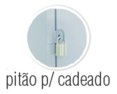 Imagem 3 de 5 de Armário Roupeiro De Aço 4 Portas Vestiário Academia Locker
