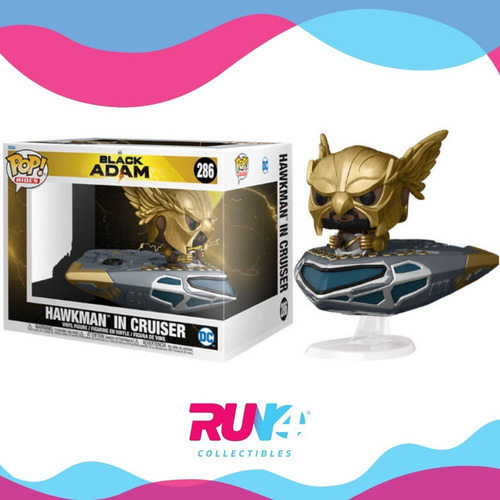Funko Pop Ride : Black Adam - Hawkman In Cruiser #286