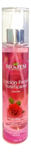 Locion Facial Tonificante Spa Bio&fem Extracto De Rosas Argan Colageno Elastina Y Miel