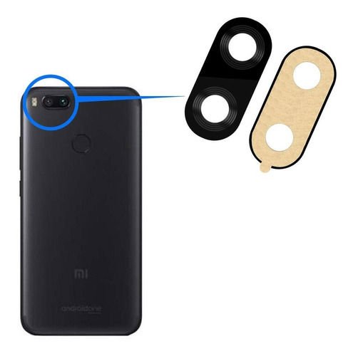 Lente Glass Camara Trasera Para Xiaomi Mi A1 Repuesto