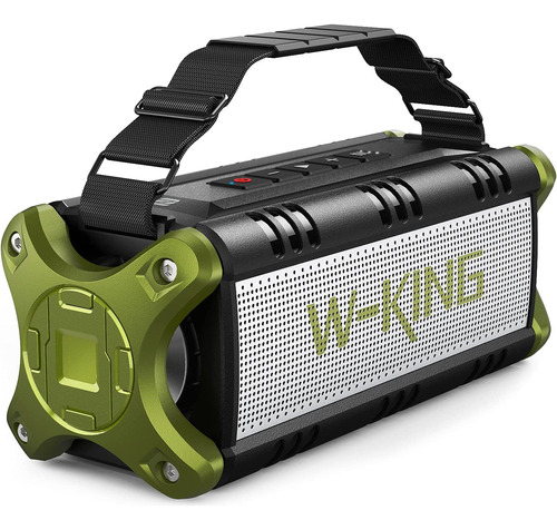 Bocina W-king, Portátil, Bluetooth, Impermeable Ipx6, 50 W