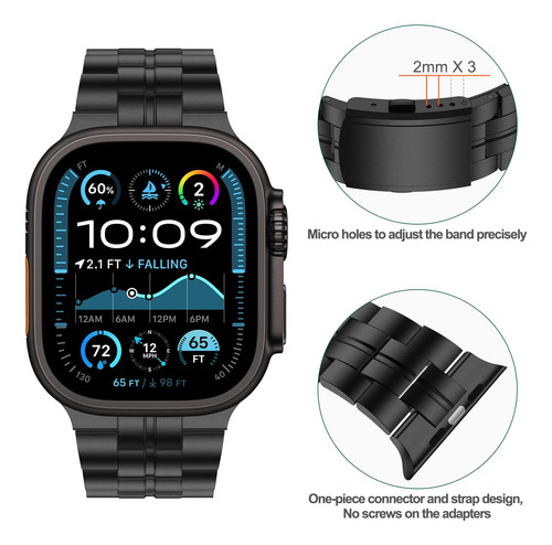 Malla De Titanio Para Apple Watch Ultra 2 Ultra/s10 46mm_n