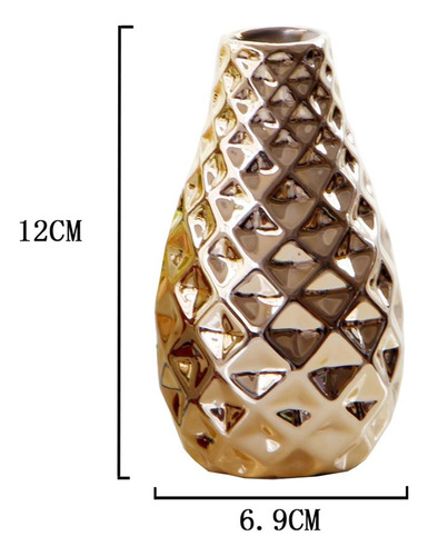 Florero De Cerámica De 5 Pulgadas Con Acabado En Estilo 1 4