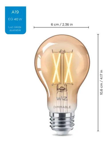 Bombillo Led Wiz Wifi 6w E26 X3 Unidade Luz Calida