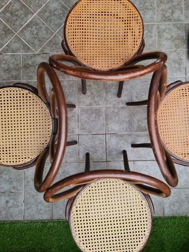 Juego De 4 Sillas Thonet #18 Originales Con Esterilla