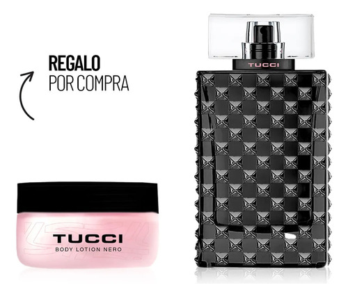 Perfume Mujer Tucci Nero Edp 100 Ml + Body Lotion