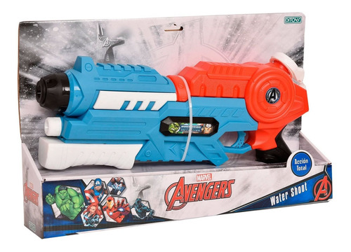 Pistola De Agua Avengers Accion Total Ditoys Ploppy 691955