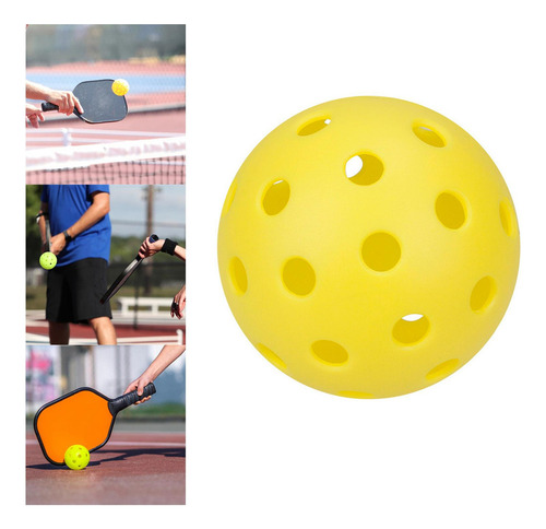 . 6 Pelota Luminosa De Pickleball De Calidad Amarillo