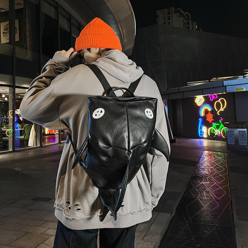 Mochila De Couro Para Livros, Mochila Para Laptop, Preto