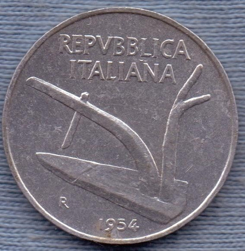 Italia 10 Lire 1954 * Trigo * Agricultura *