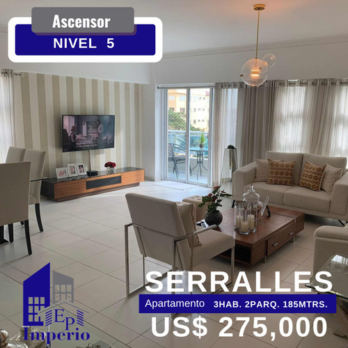 Se Vende Apartamento De 3 Habitaciones En Serralles