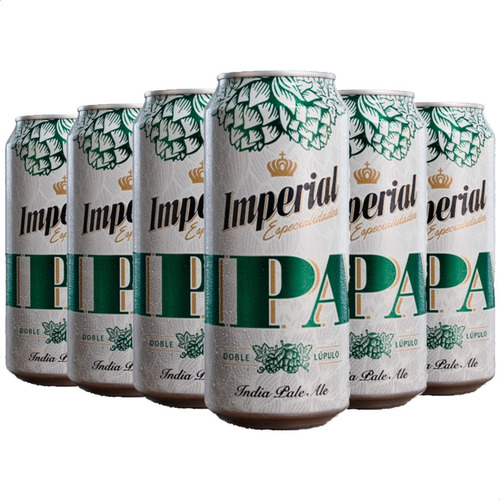Cerveza Imperial Ipa India Pale Ale Lata 473ml X6 Unidades