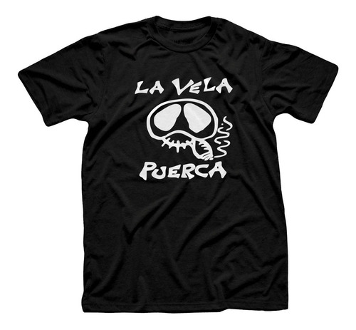 Remera Algodón Rock Uruguay La Vela Puerca Logo Clasico 02