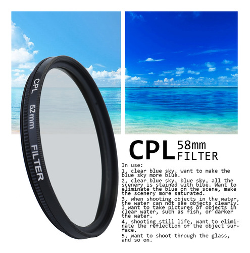 Cámara Profesional Cpl Fld Lens Kit Y Altura P Nd