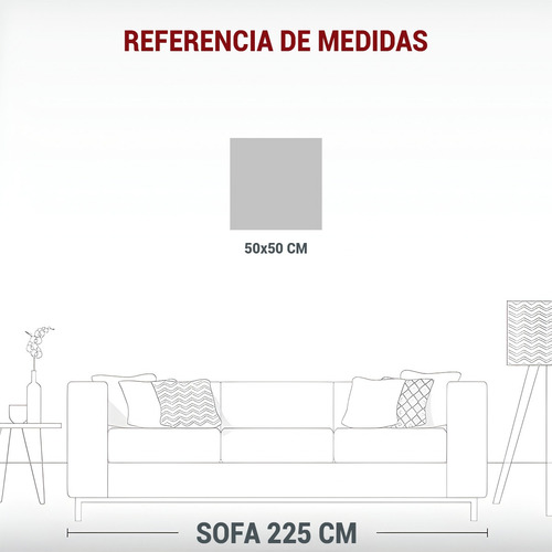 50x50cm Cuadro Líquido Calidos Exuberantes Estilo Dreamcore