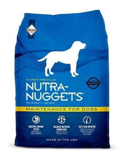 Imagen 1 de 1 de Alimento Nutra-Nuggets Global Maintenance para perro adulto todos los tamaños sabor pollo en bolsa de 15kg