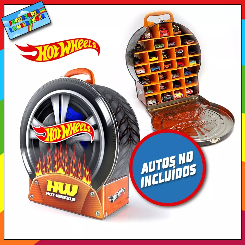 Guarda Autos Metalico Hot Wheels Rueda Hwcc18 Juguete Nene