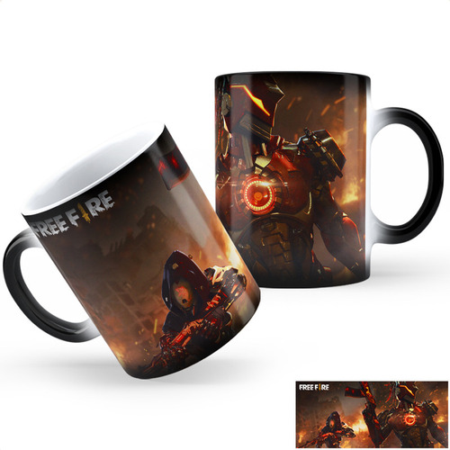 Taza Mágica Free Fire Ah Calidad