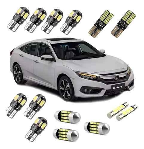 Kit Lampadas Led Premium Honda New Civic G10 2017 2018  Civic – Branco