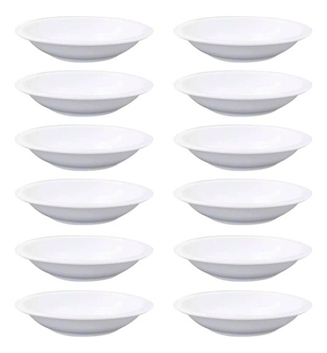 12 Platos Olmos Verona 21 Cm Hondo Porcelana Gastronomicos