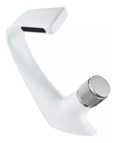 Llave Monomando Lavamanos Curva Elegant White De Lujo Fk