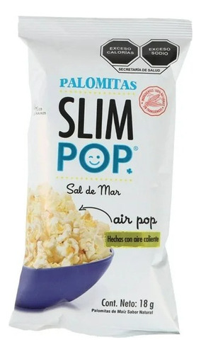 Palomitas Slim Pop Sal De Mar 18 G