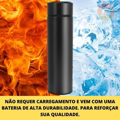 Imagem 4 de 6 de Garrafa Térmica Com Viseira Visor Digital Térmica Resistente