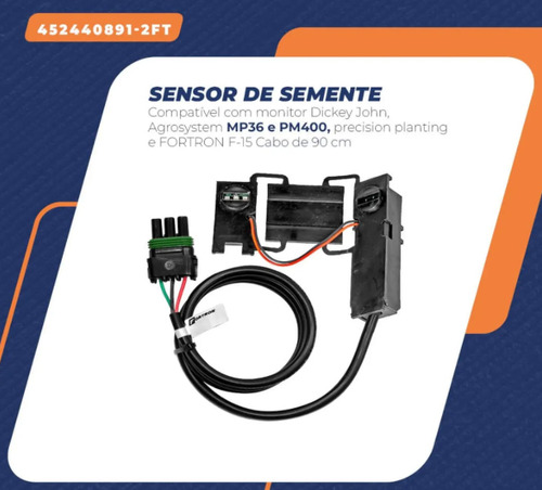 Monitor De Plantio F-15 Fortron Contagem Semente 14 Linhas
