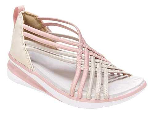 Sapatos Femininos De Cano Baixo Respiráveis N Sandals Roman
