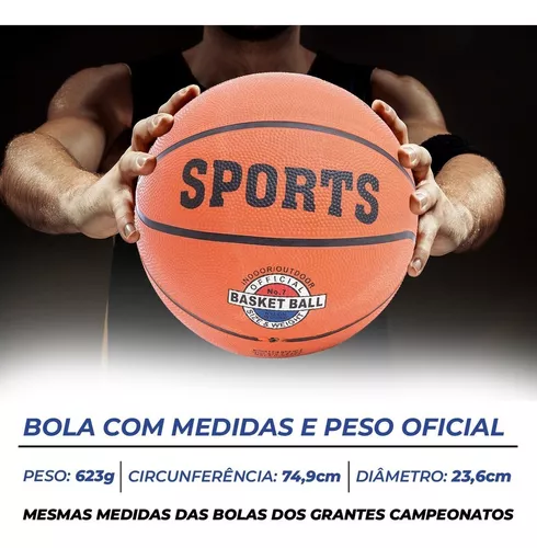 Bola De Basquete Clássica Tamanho Oficial Pratique Seu Jogo - XH COMERCIO - Bola  de Basquete - Magazine Luiza