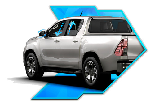 Modulo Subida E Descida Vidros E Rebatimento Hilux 16 À 24