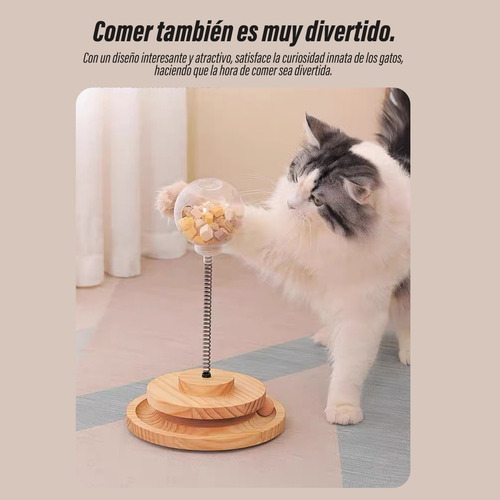 Juguete Para Gatos Interactivo, Torre Para Rascar Con Bola